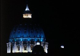 Hotel near Vatican by night